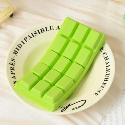 Chocolate Block Stress Relief Toy PU Soft and Slow Rebound Office Stress Relief Toy Hand Relaxation Gift Desktop Ornament
