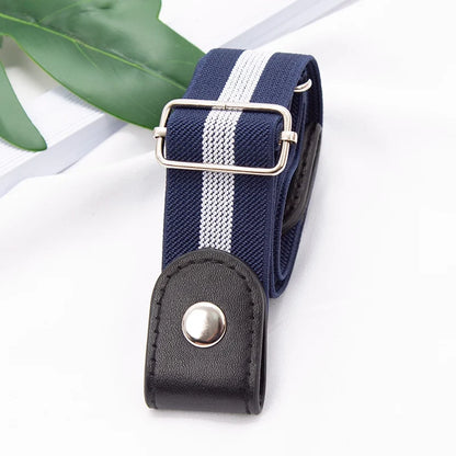 New Adjustable Belts for Women Buckle-Free Waist Jeans Pants No Buckle Stretch Elastic Waist Men Canvas Belt Lazy Invisible Belt