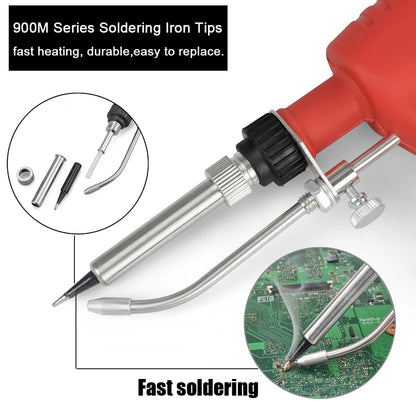Toolour Cordless Soldering Iron DC 12V 80W Soldering Gun with 50g Solder Wire,Tin Suction Pump,Tweezers for Welding PCB Home DIY