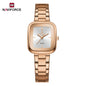 NAVIFORCE Women Quartz Watch Retro Fashion 3ATM Waterproof Stainless Steel High Quality Durable Elegant Daily Ladies Wristwatch