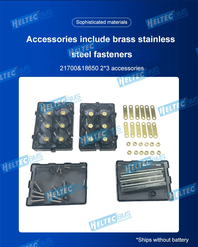 DIY Energy Storage Kit 18650 21700 Battery Holder Case Box Bracket Slot PC Plastic Material Support 6P 8P Splicable No Soldering
