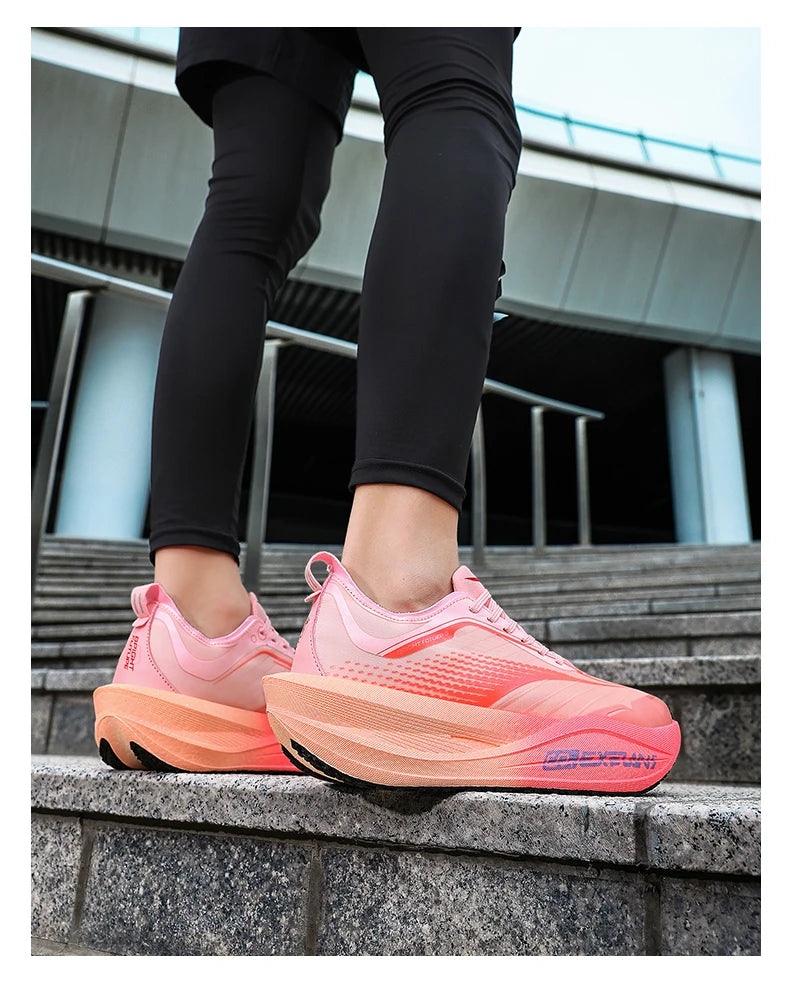 Men Running Shoes Carbon Board Marathon Speciality Sports Breathable Lightweight Women's Comfortable Athletic Sneakers
