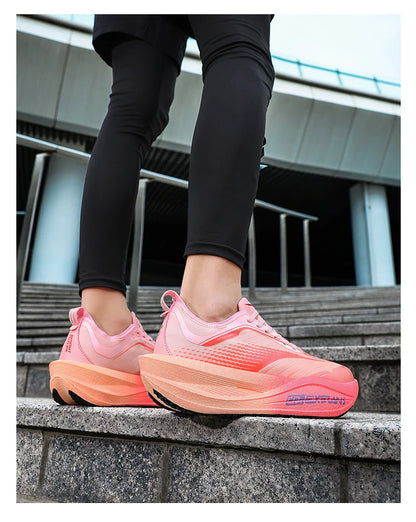 Men Running Shoes Carbon Board Marathon Speciality Sports Breathable Lightweight Women's Comfortable Athletic Sneakers