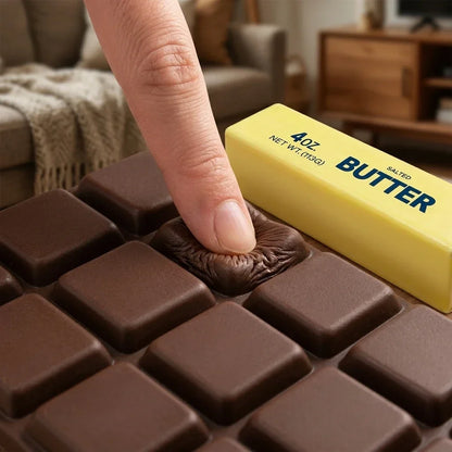 Super Wet Soft Chocolate Butter Bar Squishy Slow Rising PU Squeeze Toy Anti-stress Decompression Toy for Teenagers