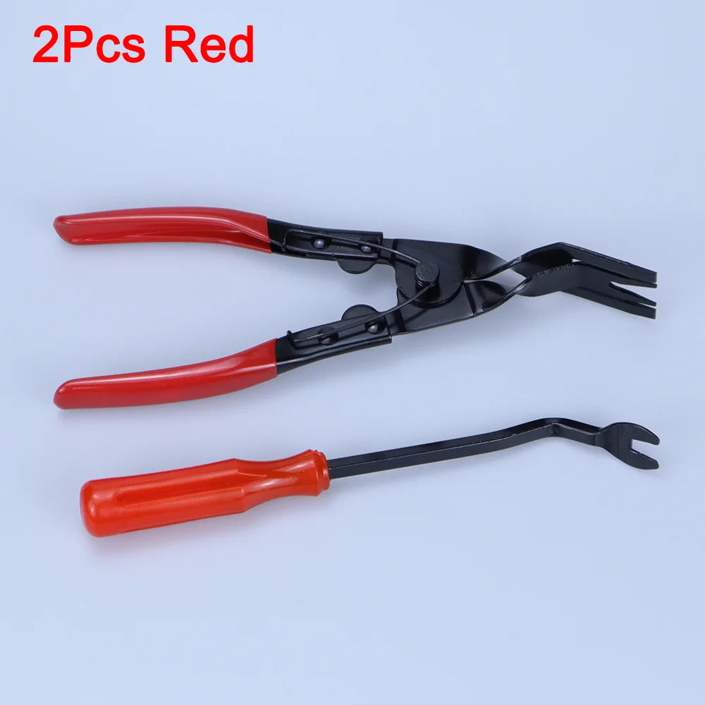 Clip Pliers Set Fastener Remover Auto Upholstery Combo Repair Kit for Car Car Panel Dashboard Pry Tool Kit