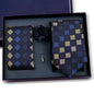 Elegant Ties For Men Classic Paisly Neck Tie Pocket Square Brooch Set With Gift Box Mens Business Wedding Suit Accessories
