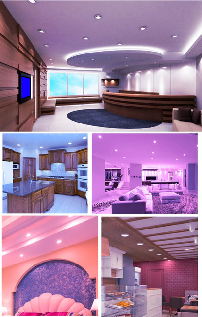 Tuya WiFi ZigBee LED Downlight 5W 7W 10W 15W RGB Smart Ceiling Lamp AC85-265V Dimmable APP Remote Control Smart Life For Bedroom