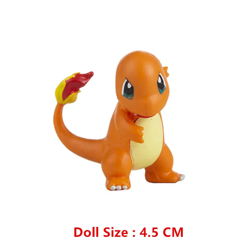 Pokemon Anime Action Figure Set - Pikachu Sun Elf Eevee Gengar Monsters Cartoon Model Toys Gift for Bulk Purchase