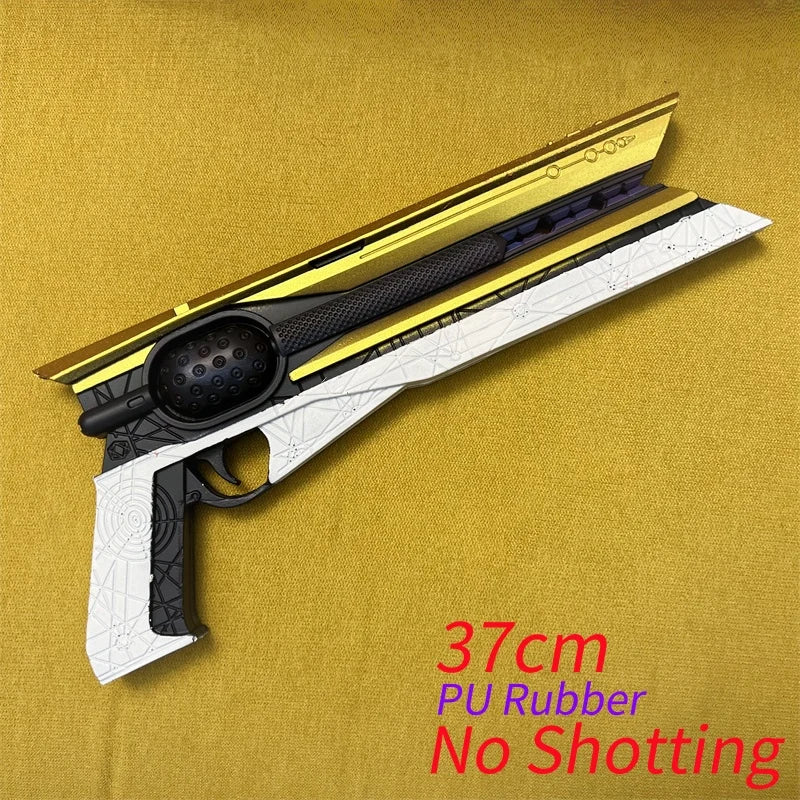 OW Gun Cosplay Angela Ziegler Mercy Angel Shock Gun Prop Weapons Model Safety PU Rubber Model Halloween No Shooting