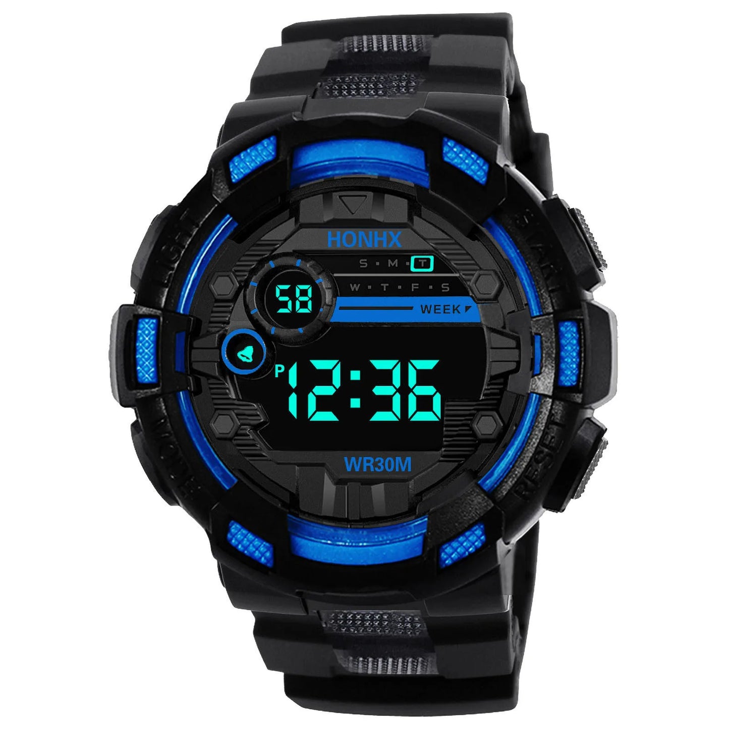 Fashion Men‘s Watch Waterproof Sports Digital Watches Men Large Dial Electronic Wristwatch Clock for Boys Child Reloj Hombre