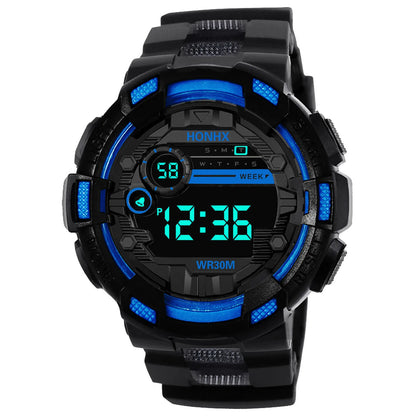 Fashion Men‘s Watch Waterproof Sports Digital Watches Men Large Dial Electronic Wristwatch Clock for Boys Child Reloj Hombre