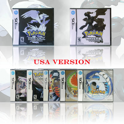 Pokémon Platinum Black White USA Version New Sealed Package With Box and Manuals DS Video Game Cartridge For DS 2DS 3DS Console