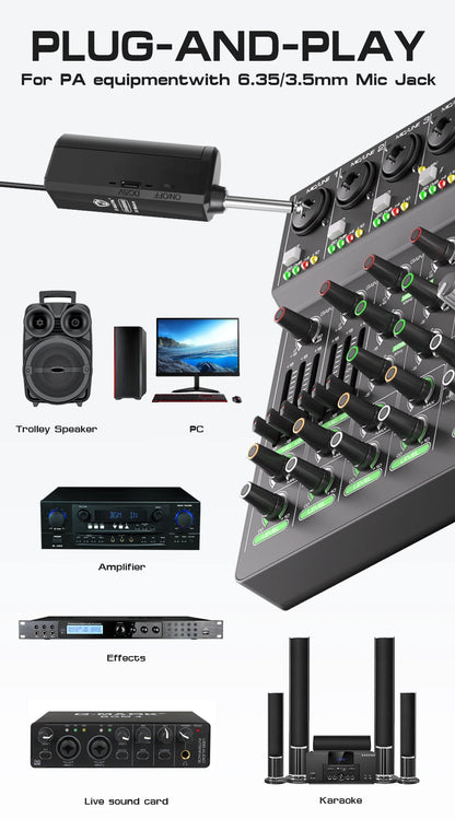 Diamond Microphone Customized for Singers G-MARK SKM9000 Wireless Karaoke Mic Adjustable Frequency Party Show Teaching Wedding