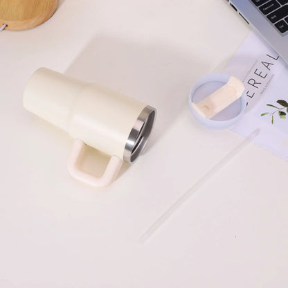 14oz Car Mug with Handle Double-layer Vacuum Coffee Cup Portable Sport Water Bottle 304 Stainless Steel Travel Thermal Cup