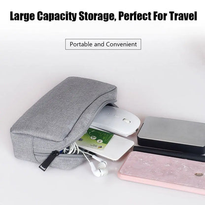 Digital Accessories Storage Bag Portable USB Cable Earphone Organizer Makeup Cover Travel Gadget Devices Pouch