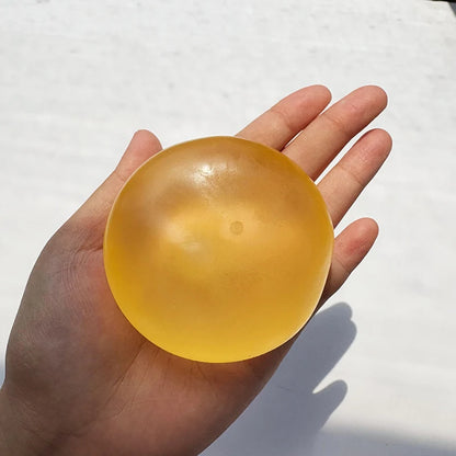 6cm Coconut Oil Stress Ball Shapeable Squeeze Ball Non-Bounce Fidget Toy ASMR Sensory Anti-Stress Festival Gift