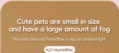 Cute Pet Humidifier Desktop Home Mini Spray Hydrator Atmosphere Night Light Office Creative Portable Cold Fog For Travel Bedroom