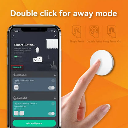 Tuya ZigBee Smart Button Scene Switch Wireless Remote One Key Controller Multi-scene Linkage Switch Google Alexa Voice Assistant
