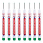 8Pcs/Set 20mm Deep Hole Long Nib Head Markers For Metal Perforating Pen Waterproof Bathroom Woodworking Decoration Multi-Purpose