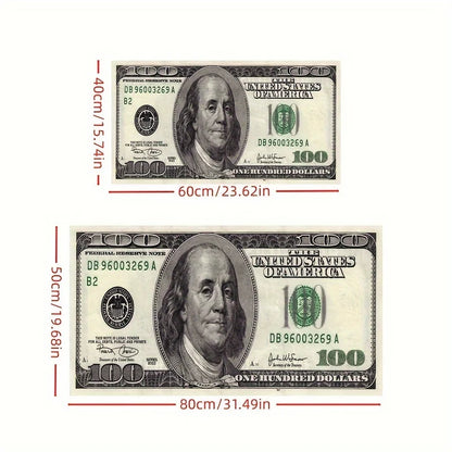 Creative 100Dollar Banknote Pattern Area Rug Bedroom Kitchen Laundry Room Corridor Halloween Christmas Easter Thanksgiving Decor