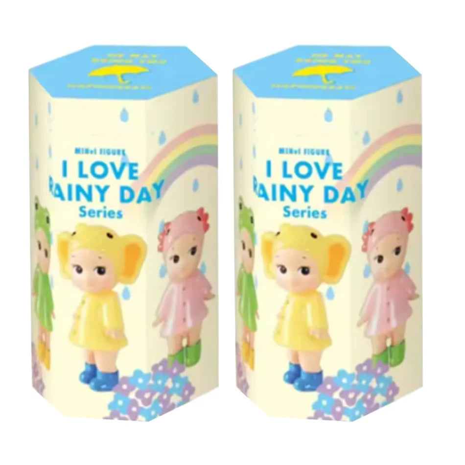 In Stock Mini I Love Rainy Day Series Blind Box Figure Cute Cartoon Doll Collectible Toy For Desktop Decoration Gift