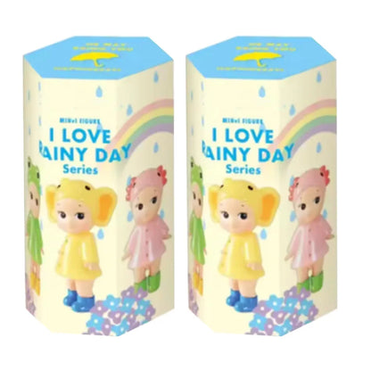 In Stock Mini I Love Rainy Day Series Blind Box Figure Cute Cartoon Doll Collectible Toy For Desktop Decoration Gift