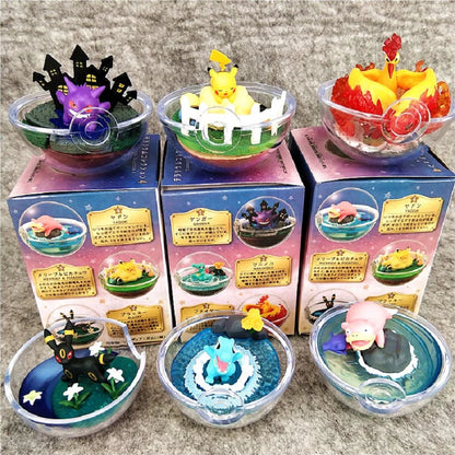 Pokm Starry Sky And Stained Glass Pikachu Mystery Box Eevee Blind Box Anime Figures Snorlax Surprise Gift Colletions Toy