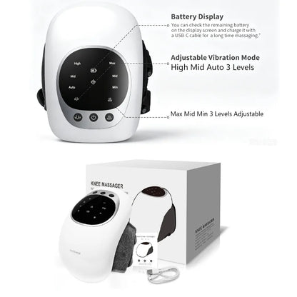 Protable Knee Massager Knee Joint Muscles Relaxtion Equipment Elbow Shoulder Massage Machine Easy to Use for Family and Friends