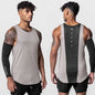 Summer men's vest gym clothing man Quick Drying tank tops Indoor fitness basketball vest Breathable men's clothing vest for man