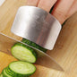 Stainless Steel Finger Protector Kitchen Knife Cutting Cooking Finger Protector Safe Kitchen Durable Chop Shield Cut Gadget