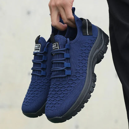 Men Sneakers Thick Soled Casual Shoes Men Cushioning Sports Shoes Lightweight Outdoor Walking Shoes Plus Size 39-46 Sneakers Men