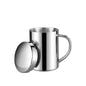 Stainless Steel Cup with Handle, Easy Clean Reusable Portable Water Cup 300/400ml for Office Outdoor Camping