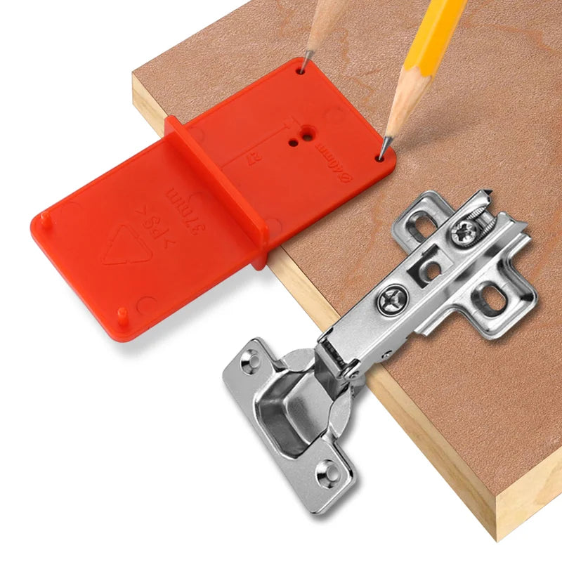 Hinge Hole Drilling Guide 35mm 40mm Hing Installation Jig Door Cabinet Hinge Hole Locator Woodworking Tool