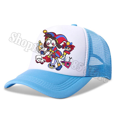 The Amazing Digital Circus Baseball Cap Kids Adult Outdoor Sports Sun Hat Summer Breathable Mesh Sunbonnet Kawaii Headgear Gift