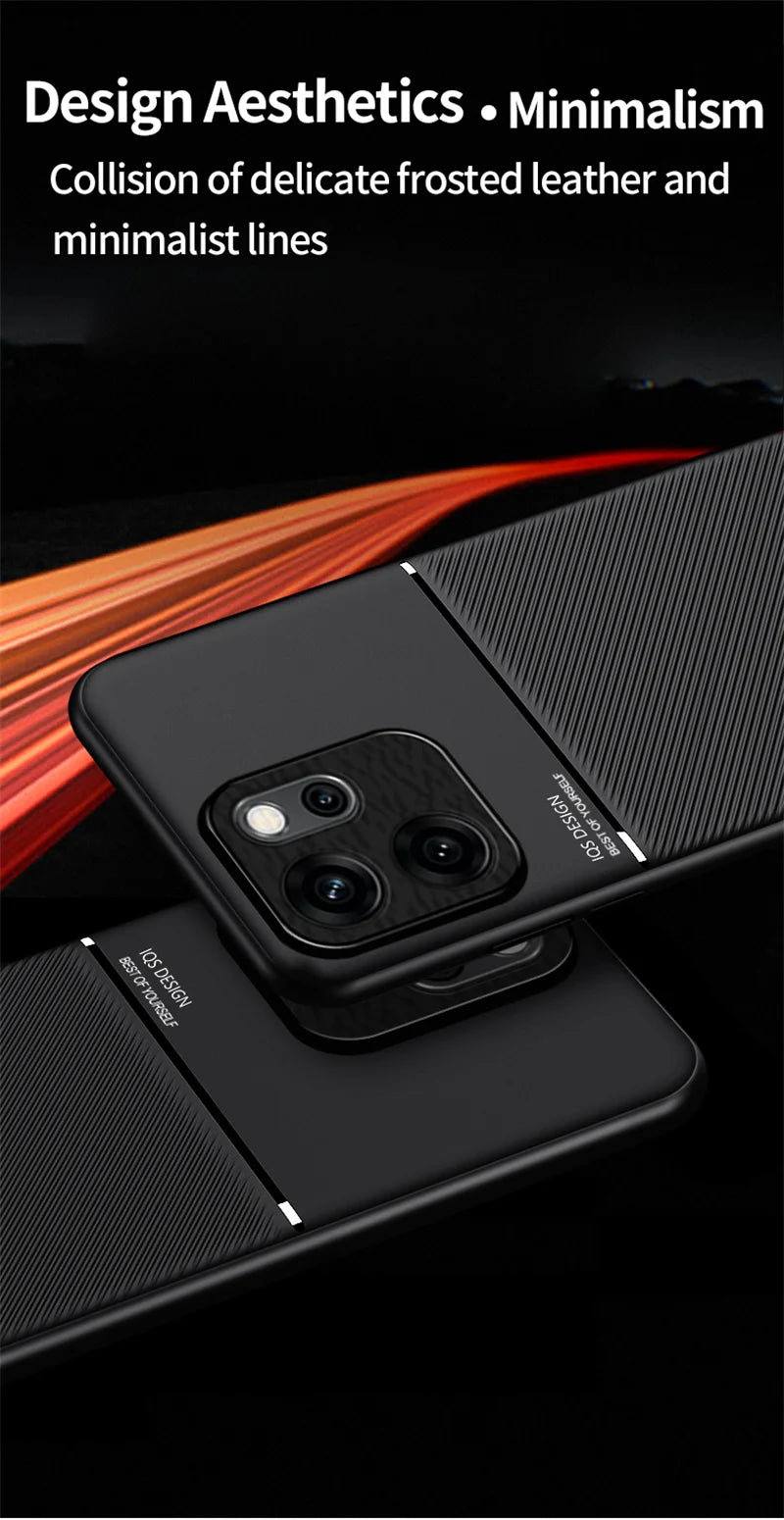 Oppo Reno 14F 5G Case Luxury Soft Leather Phone Cases for Reno14 F Reno14F 5G CPH2743 6.57“ ”Car Magnetic Holder Back Cover