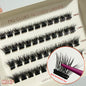 2‑5 Days Strong Hold Press On Cluster Lashes Wide Black Pre‑glued Band Self Adhesive Eyelashes NEW No Glue Need Lash Clusters