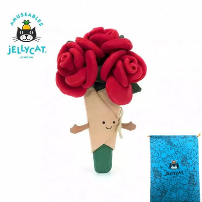 Jc Bunny;Crimson Dragon; Rose Bouquet; Plush Toy; Valentine's Day Gift 2026 New Year'sGift
