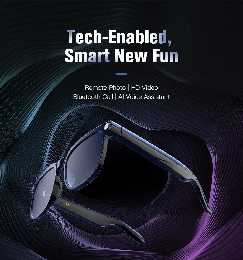 2026 New Smart Glasses Men 4K 8MP HD Camera Video Recording Language Translation ChatGPT WIFI Bluetooth Call Audio Glasses Women