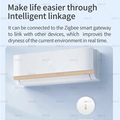 ZigBee Temperature And Humidity Sensor Remote Monitor By Ewelink App Battery Powered Works With Alexa Google Yandex Zigbee2mqtt