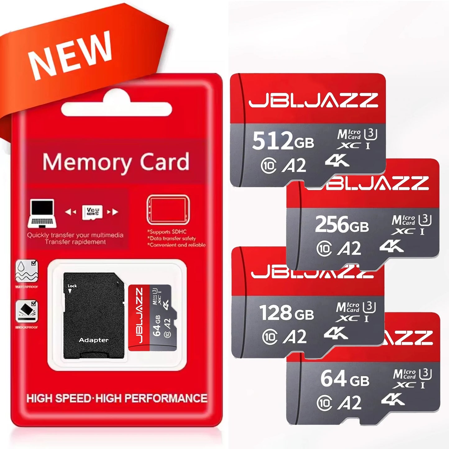 512GB TF Card High-Speed Memory Card TF Flash Card 256GB 128GB 64GB C10 U3 V30 Memory Card for SmartPhone Nintendo Switch