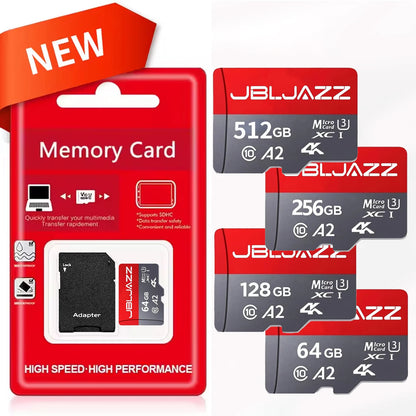 512GB TF Card High-Speed Memory Card TF Flash Card 256GB 128GB 64GB C10 U3 V30 Memory Card for SmartPhone Nintendo Switch