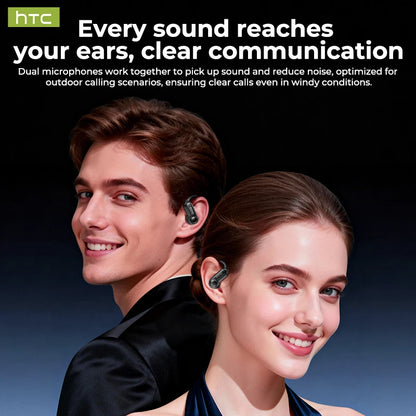 HTC NE80 TWS Wireless Bluetooth Cancelling Stereo Headset IPX5 Waterproof Long Playtime Sport Earbud with Digital Display