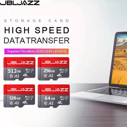 Micro SD Card High Speed SD Memory Card 128GB 64GB 256GB 512GB MicroSD U3 V30 TF Flash Card for Xiaomi Phone Camera Devices