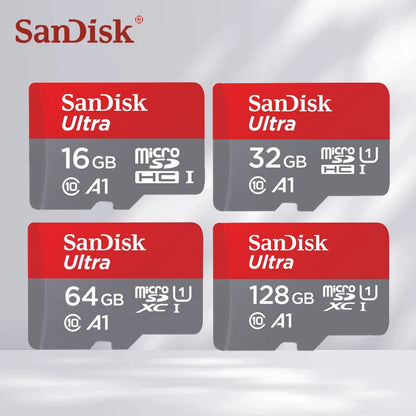 Original SanDisk Memory card 32GB 64GB Class10 128GB 140MB/s UHS-I flash micro TF/SD Card C10 Ultra A1 microSDHC/SDXC