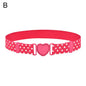 2022 Children Stretch Belts Girls Multicolor Adjustable Elastic Waist Belts with Heart Shape Buckle Waistband Accessories