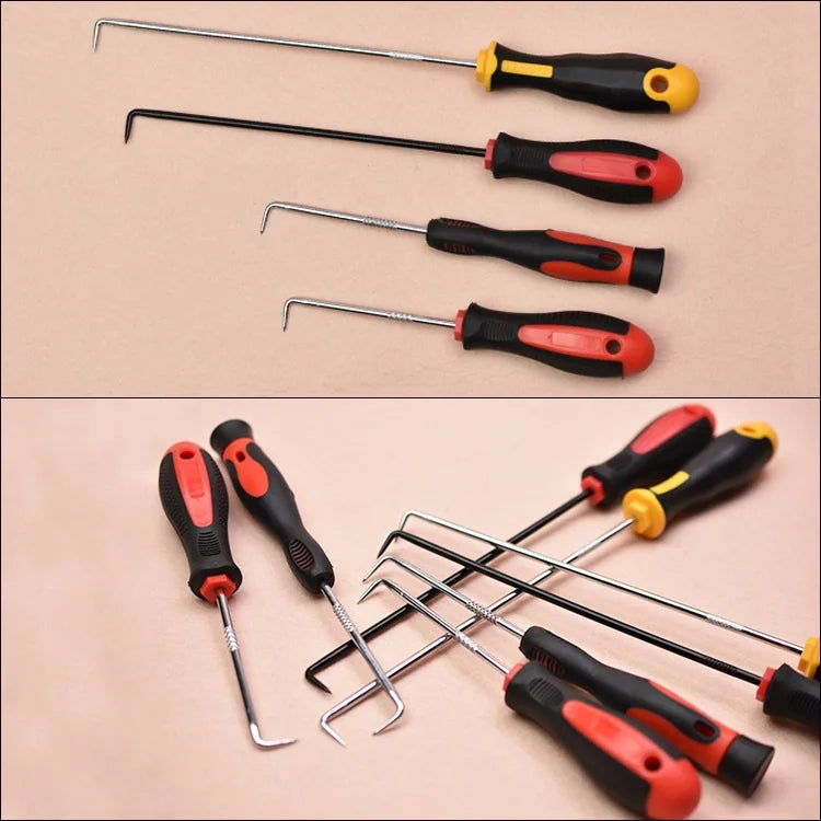 4Pcs/set Car Auto Vehicle Oil Seal Screwdrivers Set Car O-Ring Seal Gasket Puller Remover Pick Hooks Tools Car Remover Tools Kit