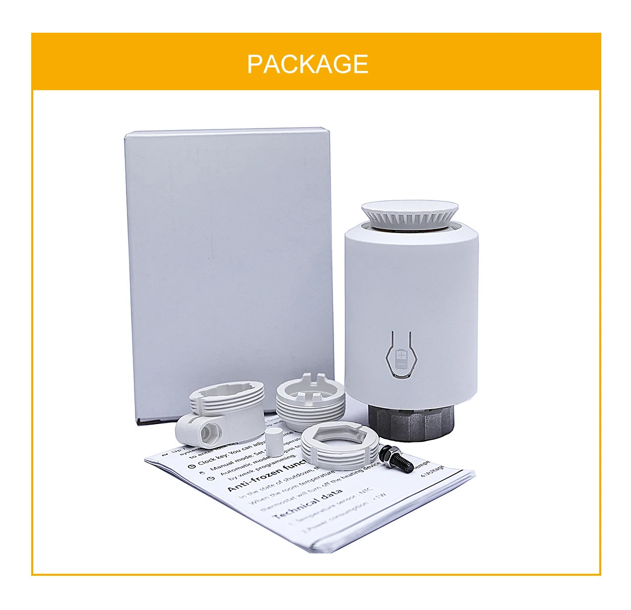 Tuya Zigbee Thermostatic Valve Radiator Zigbee Thermostat Smart Thermostatic Radiator Valve Head Temperature Controller Alexa
