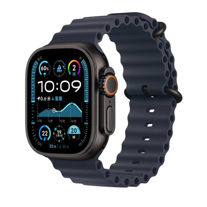 Ocean Strap for apple watch Band 44mm 40mm 45mm 41mm 49mm 46mm silicone correas bracelet iWatch series 7 5 6 3 se 8 Ultra 2 9 10