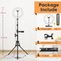Tripod With LED Ring Light For Phone Tripod Camera Stand Selfie Photography Light LED Lamp Color Photo Studio For YouTube Live