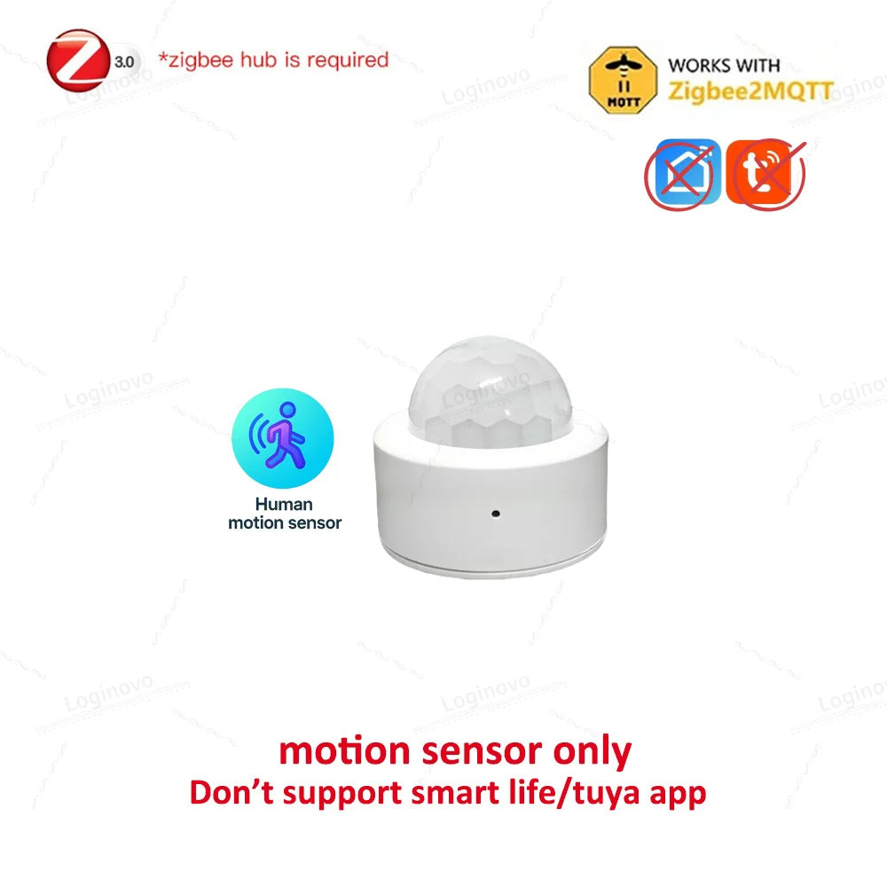 Zigbee 24G Mmwave Radar Presence Sensor Optional Temperature Humidity Brightness Motion Detector Work With Zigbee2mqtt TUYA Hub
